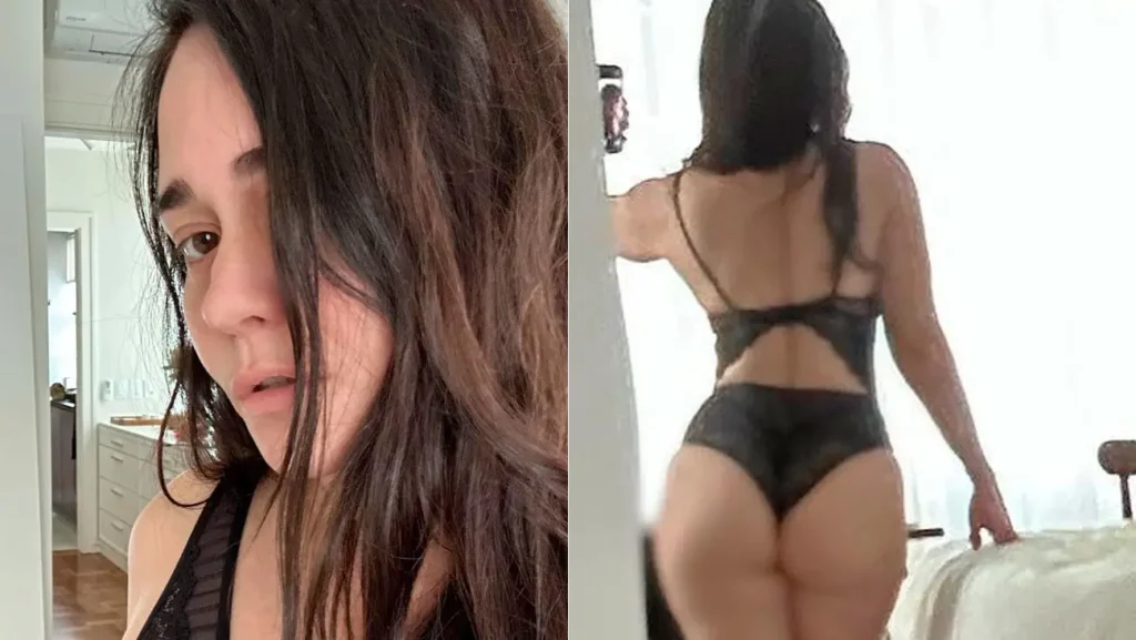 Atriz Alessandra Negrini em foto sensual de calcinha